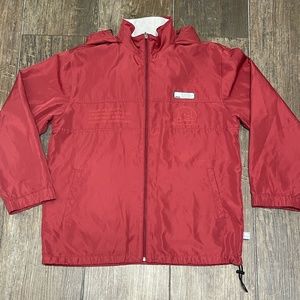 Eluju Red Windbreaker Size Large Utility Jacket